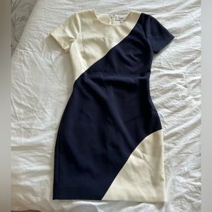 MUST GO BY 8/7 
White and navy dress